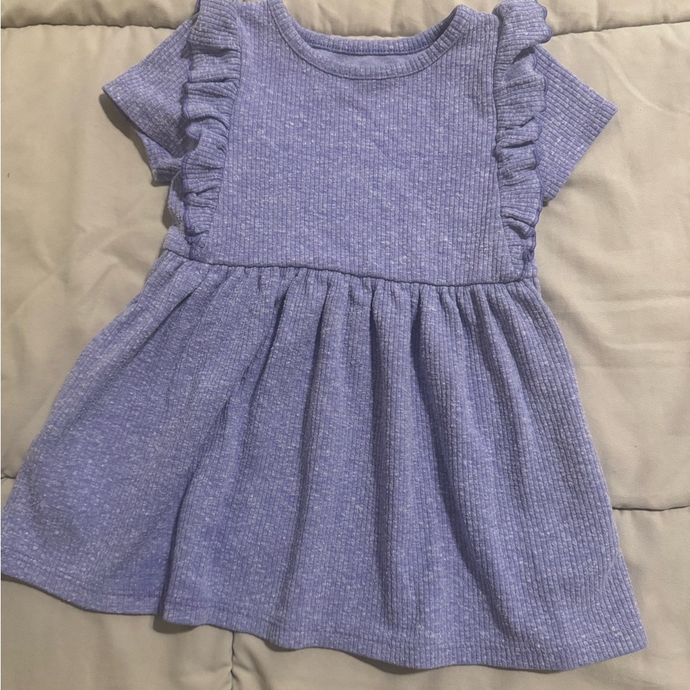 Cat & Jack Purple Ruffled Kids Dress